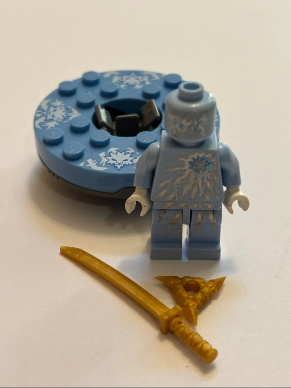 LEGO Ninjago NRG Zane w Weapons Spinner Njo0069 9590 Ice Warrior Minifigure